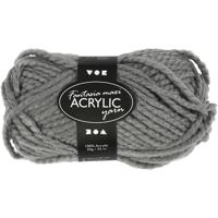 Creativ Company Fantasia acrylgaren, l: 35 m, maxi, grijs, 50 gr/ 1 bol
