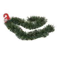 Kerstboom folie slingers/lametta guirlandes van 180 x 12 cm in de kleur glitter groen   -