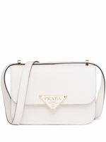 Prada sac à bandoulière à plaque logo - Blanc