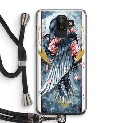 Golden Raven: Samsung Galaxy J8 (2018) Transparant Hoesje met koord