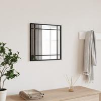 VidaXL Wandspiegel vierkant 40x40 cm ijzer zwart VidaXL Wandspiegel vierkant 40x40 cm ijzer zwart