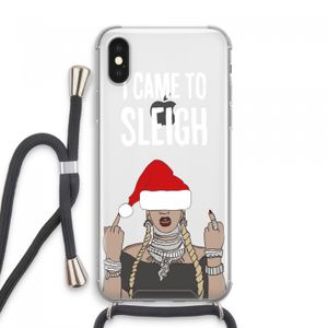 Came To Sleigh: iPhone XS Max Transparant Hoesje met koord