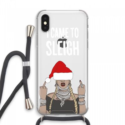 Came To Sleigh: iPhone XS Max Transparant Hoesje met koord