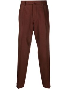 Dell'oglio pantalon de costume à pinces - Marron