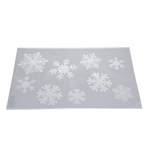 Kerst raamsjablonen/raamdecoratie sneeuwvlokken plaatjes 54 cm