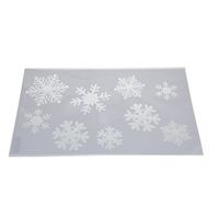 Kerst raamsjablonen/raamdecoratie sneeuwvlokken plaatjes 54 cm