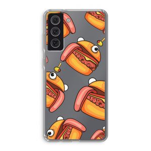 Hamburger: Samsung Galaxy S21 FE Transparant Hoesje