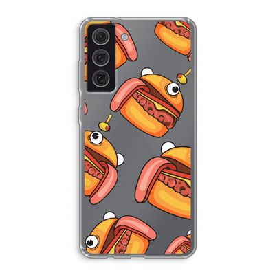Hamburger: Samsung Galaxy S21 FE Transparant Hoesje