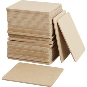 200x MDF hobby knutsel onderzetters - 10 cm - Glasonderzetters om te decoreren/versieren