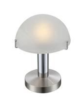 Tafellamp zilver met touch schakelaar &apos;Otti&apos; 230mm