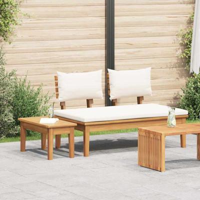 Tuinbank 2 pcs Bruin Massief teakhout