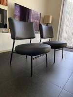 Set van 2 leren fauteuils met ronde vormen - zwart leer - Echt leer, Modern, ontdek de vele Leersoorten en Kleuren bij ShopX Set van 2 leren fauteuils met ronde vormen - zwart leer - Echt leer, Modern, ontdek de vele Leersoorten en Kleuren bij ShopX