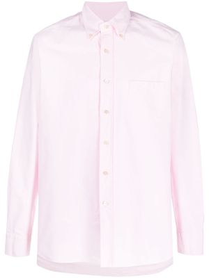 D4.0 chemise en coton à col boutonné - Rose