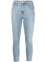 AGOLDE jean skinny à effet usé - Bleu