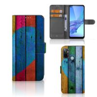 OPPO A53 | OPPO A53s | Book Style Case | Wood Heart - Cadeau voor je Vriend
