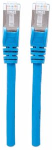 Intellinet 740791 RJ45 Netwerkkabel, patchkabel CAT 6A S/FTP 1.50 m Blauw Folie afscherming, Afscherming gevlochten, Afgeschermd, Halogeenvrij 1 stuk(s)