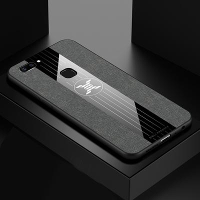 Voor vivo X20 XINLI stiksels doek textuur schokbestendig TPU beschermhoes (grijs)