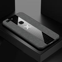 Voor vivo X20 XINLI stiksels doek textuur schokbestendig TPU beschermhoes (grijs)