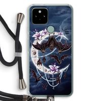 Vleermuizen Maan: Pixel 5 Transparant Hoesje met koord