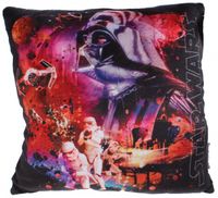 Disney Star Wars Kussen jongens zwart 34 x 34 x 11 cm - thumbnail