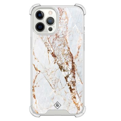 iPhone 12 Pro Max shockproof hoesje - Marmer goud iPhone 12 Pro Max shockproof hoesje - Marmer goud