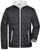 James & Nicholson JN1035 Men´s Padded Light Weight Jacket - /Black/Silver-(Solid) - M