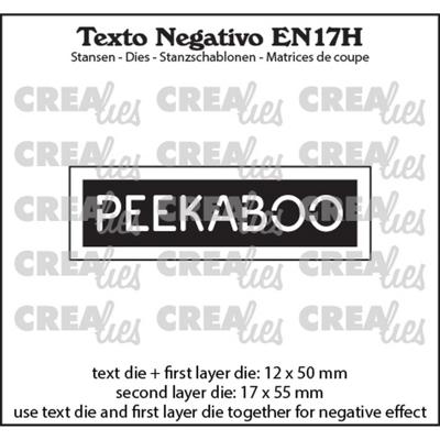 Crealies • texto negativo peekaboo (horizontaal)