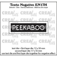 Crealies • texto negativo peekaboo (horizontaal)