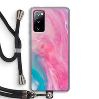 Roze explosie: Samsung Galaxy S20 FE / S20 FE 5G Transparant Hoesje met koord Roze explosie: Samsung Galaxy S20 FE / S20 FE 5G Transparant Hoesje met koord