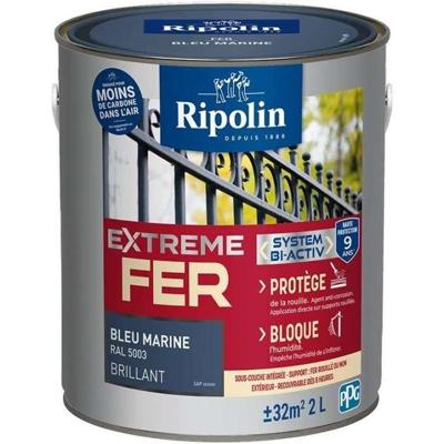 Extreme ijzeren basis marineblauw RAL 5003 glanzend - RIPOLIN - 2 L