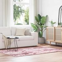 Hoogpolig vloerkleed NAVARRA 130x200 cm polyester stoffig roze
