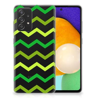Samsung Galaxy A52 (5G/4G) | TPU bumper | Zigzag Groen