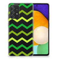 Samsung Galaxy A52 (5G/4G) | TPU bumper | Zigzag Groen