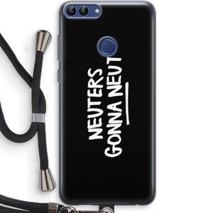 Neuters (zwart): Huawei P Smart (2018) Transparant Hoesje met koord