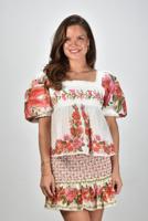 Farm Rio blouse 336450 summer fruit off-white