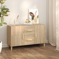 Dressoir 100x36x60 cm bewerkt hout sonoma eikenkleurig