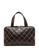 CHANEL Pre-Owned sac à main Wild Stitch à plaque CC (2000-2002) - Marron - thumbnail