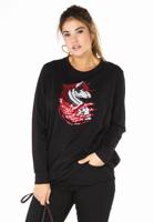 Yoek Sweater paillet horsehead | Zwart | Maat 58/60