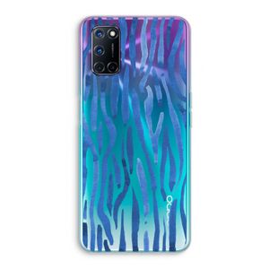 Blauwe nerven: Oppo A92 Transparant Hoesje