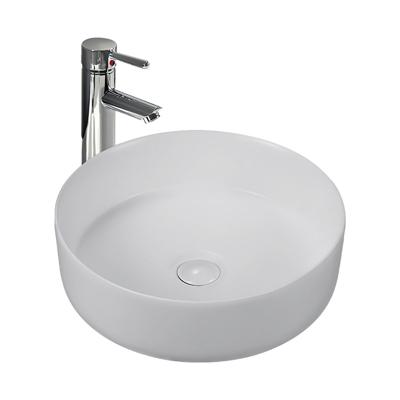 Waskom Aloni | 36x36x13 cm | Keramiek | Vrijstaand | Rond | Mat wit