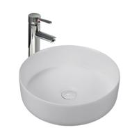 Waskom Aloni | 36x36x13 cm | Keramiek | Vrijstaand | Rond | Mat wit