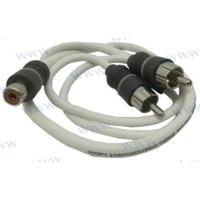 JLM-XMD-WHTAICY-1F2M - JLAUDIO KABEL "en" ADAPTER 1 VROUWELIJK NAAR 2