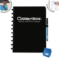 Correctbook A4 Original: uitwisbaar / herbruikbaar notitieboek, blanco, Ink Black (zwart) - thumbnail