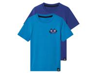 lupilu 2 kindersportshirts (98/104, Blauw)