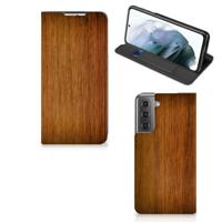Samsung Galaxy S21 FE Book | Wallet Case | Donker Hout