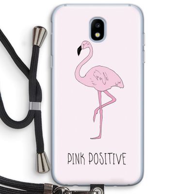 Pink positive: Samsung Galaxy J5 (2017) Transparant Hoesje met koord