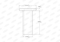 Spreidniet, trommelremvoering BERAL, Diameter (mm)4mm, u.a. für Mercedes-Benz, VW