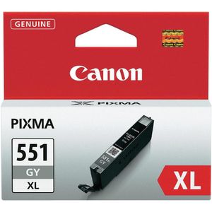 Canon inktcartridge CLI-551GY-XL, 3.350 pagina&apos;s, OEM 6447B001, grijs
