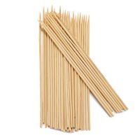 Zakje met 85x BBQ Sateprikkers hout 20 cm   -