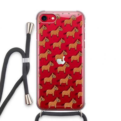 Pony: iPhone SE 2020 Transparant Hoesje met koord
